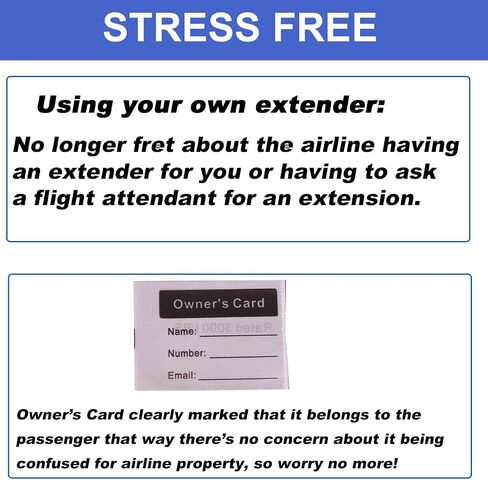 Airplane Belt Extender for Southwest Airlines Newer Plane 737-800/737 MAX8 ONLY,Adjustable Length 7-25" Seatbelt Extension (Type E) in Saudi Arabia