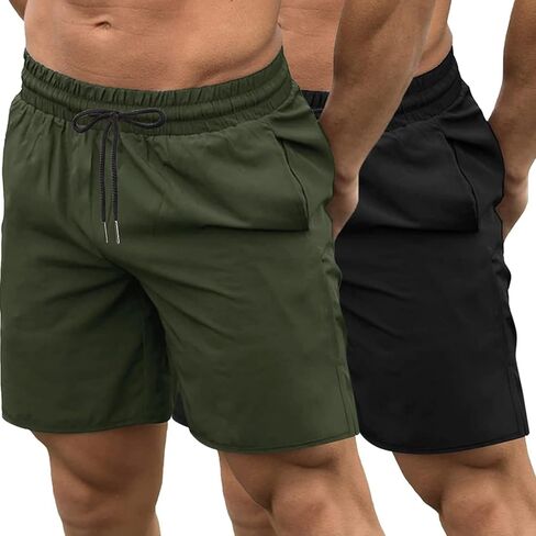 COOFANDY Mens Athletic Shorts 7 Inch Quick Dry Stretch Lightweight Gym Workout Shorts with Pockets in Saudi Arabia