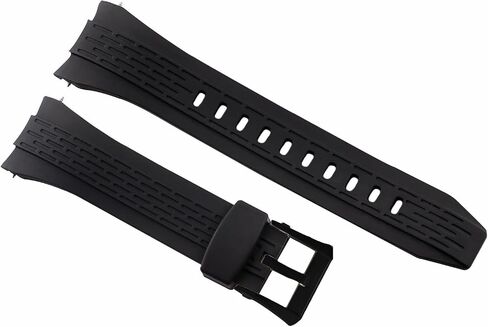 Ewatchparts 26mm Rubber Watch Band Strap Compatible With Seiko Velatura Kinetic 7T62 Black Pvd Buckle in Kuwait