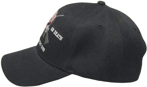 Liberty Or Death 2nd Amendment 1789 Black Embroidered Baseball Cap Hat in Saudi Arabia