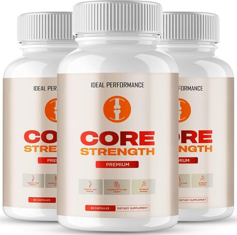 Core Strength Supplement Pills, Core Strength Capsules - All Natural Formula to Fortify Bones, Movement & Bolster Flexibility, CoreStrength Premium Health & Wellness Support Reviews (3 Pack) in Saudi Arabia