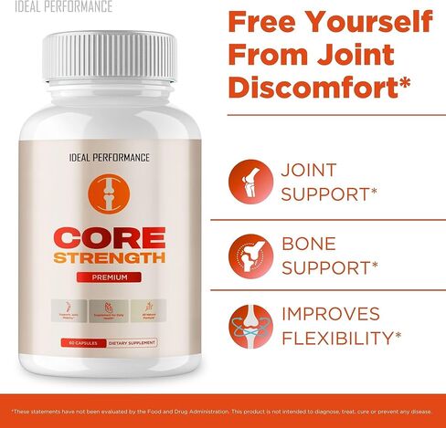 Core Strength Supplement Pills, Core Strength Capsules - All Natural Formula to Fortify Bones, Movement & Bolster Flexibility, CoreStrength Premium Health & Wellness Support Reviews (3 Pack) in Saudi Arabia
