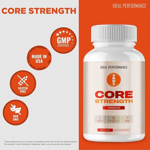 Core Strength Supplement Pills, Core Strength Capsules - All Natural Formula to Fortify Bones, Movement & Bolster Flexibility, CoreStrength Premium Health & Wellness Support Reviews (3 Pack) in Saudi Arabia