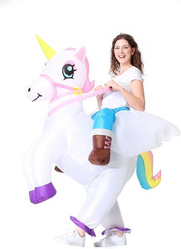 TOONRAIN Uniform Adult Funny Dress up Holiday Party Adjusting Atmosphere Half Wear Inflatable Costume in Kuwait