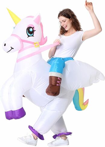 TOONRAIN Uniform Adult Funny Dress up Holiday Party Adjusting Atmosphere Half Wear Inflatable Costume in Kuwait