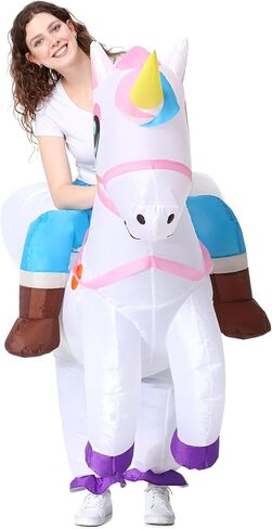 TOONRAIN Uniform Adult Funny Dress up Holiday Party Adjusting Atmosphere Half Wear Inflatable Costume in Kuwait