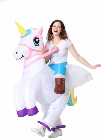 TOONRAIN Uniform Adult Funny Dress up Holiday Party Adjusting Atmosphere Half Wear Inflatable Costume in Kuwait