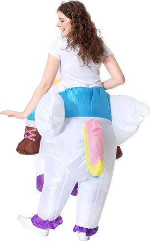 TOONRAIN Uniform Adult Funny Dress up Holiday Party Adjusting Atmosphere Half Wear Inflatable Costume in Kuwait