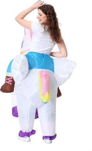 TOONRAIN Uniform Adult Funny Dress up Holiday Party Adjusting Atmosphere Half Wear Inflatable Costume in Kuwait