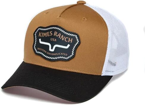 Kimes Ranch Hawkins Mid Profile Curved Bill Hat with Leather Debossed Patch in Saudi Arabia
