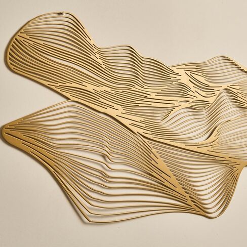 NEODECO Sand Dune Metal Wall Art - Minimalist & Desert Nature Decor, Abstract Line Art - Bedroom & Office Decor, Housewarming Gift, Large Wall Art in Saudi Arabia