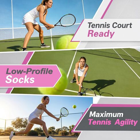 12 Pairs Athletic Running Ankle Socks for Women & Men, Cushioned Low Cut Socks, Anti-Blister Sports Socks with Arch Support for Women Men Casual Running in Saudi Arabia
