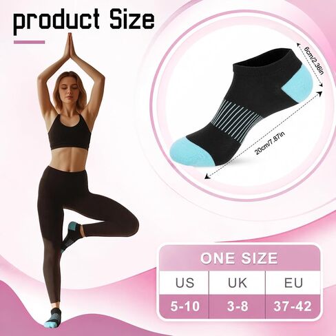 12 Pairs Athletic Running Ankle Socks for Women & Men, Cushioned Low Cut Socks, Anti-Blister Sports Socks with Arch Support for Women Men Casual Running in Saudi Arabia