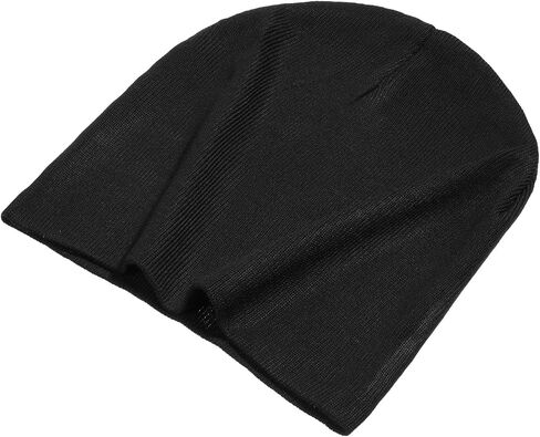 salbsever Summer Beanies, Cotton Beanie Black Beanie for Men Slouchy Beanies Ultra-Soft Cuffed Knit Hat in Kuwait
