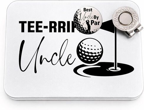 أفضل عم من Par Golf Ball Marker علامة جولف الكرة العلامة الفكرة العم إلى فكرة هدية عيد الأب لابنة عيد ميلاد من ابن أخي العموم عموم جولف in Kuwait