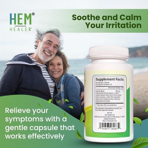 Hem Hero Extra Strength Hemorrhoid Treatment - Reduce Swelling, Soothe Itching & Irritation - 100% Natural - 42 Vegetarian Capsules in Saudi Arabia