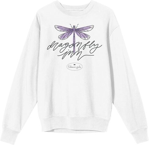 Bioworld Gilmore Girls Dragonfly Inn Men's White Sweatshirt in Kuwait