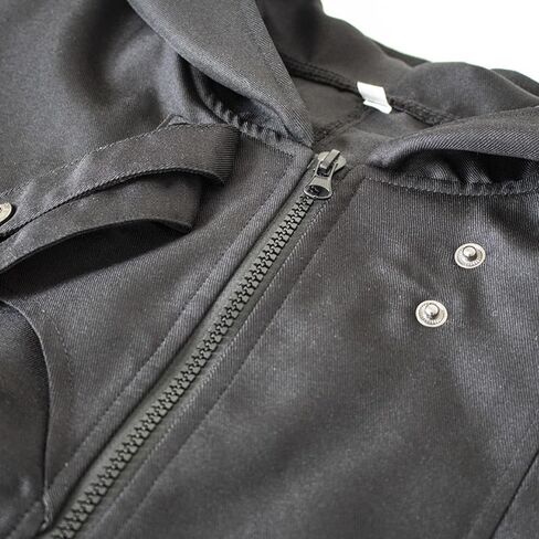 Men Gothic Victorian Long Coat, Medieval Renaissance Steampunk Hooded Jacket with Metal Fasteners in Kuwait