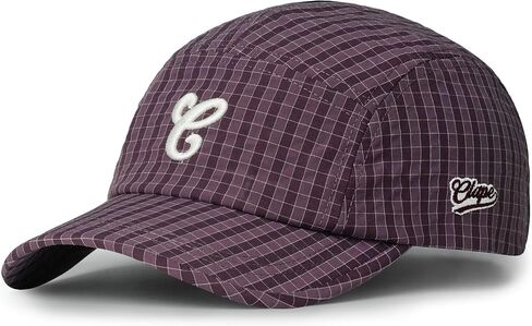 CLAPE Checkered Baseball Caps for Men, Lightweight Quick Dry 5 Panel Hat Vintage Unique Trucker Dad Hat Outdoor Camper Hat in Kuwait