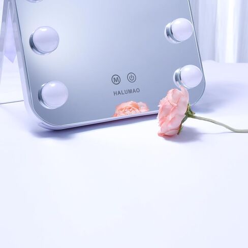 halumao 14.6" Vanity/Makeup Mirror with Lights, Hollywood Mirror with 11 Dimmable LED Bulbs,3 Color Modes,Touch Control in Saudi Arabia