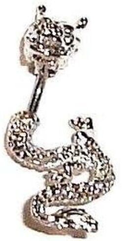 Belly Button Ring Navel Split Dragon Body Jewelry Dangle in N Out in Kuwait
