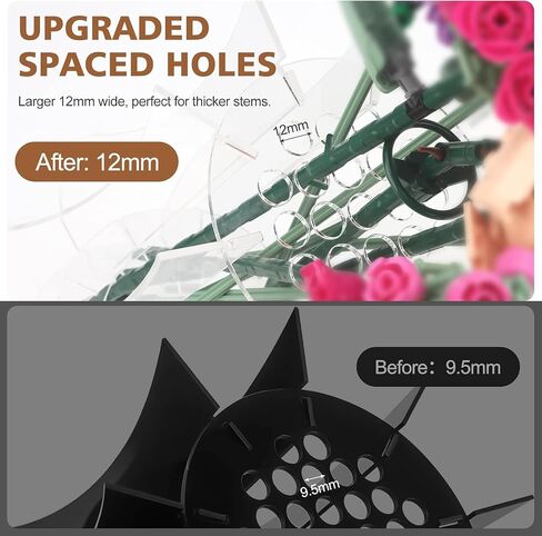 Vase for Lego Flowers Bouquet, for Mom, Acrylic Display Holder Compatible with Lego Botanical Collections Roses Sunflowers, for Lego Flower Building Set Lovers, Crystal Clear in Saudi Arabia
