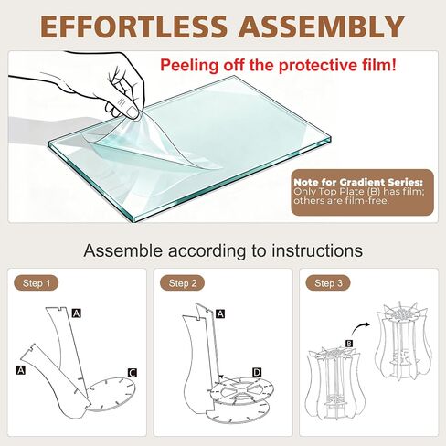 Vase for Lego Flowers Bouquet, for Mom, Acrylic Display Holder Compatible with Lego Botanical Collections Roses Sunflowers, for Lego Flower Building Set Lovers, Crystal Clear in Saudi Arabia