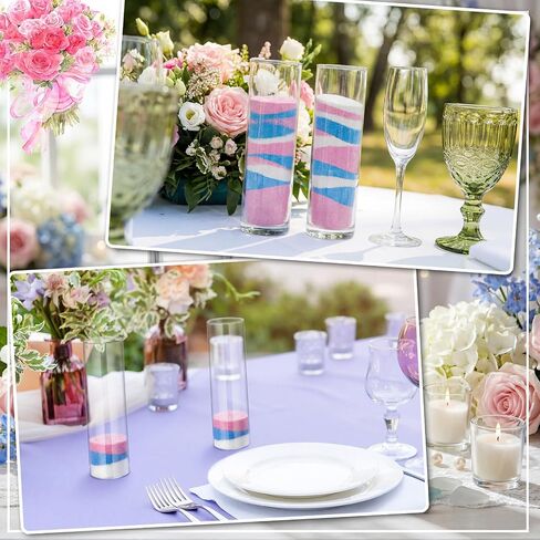 2 Pcs Sand Ceremony Kit Unity Glass Pouring Containers Sand Pouring Vases for Wedding Engagement Anniversary Memorial Bridal Party Supplies and Decor in Saudi Arabia
