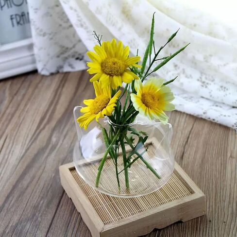 2.75 Inch Cat Ear Glass Vase 3D Contoured Design Desktop Flower Container Nordic Home Wedding Decor in Saudi Arabia