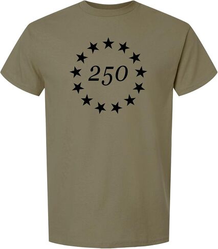 250 Anniversary USA T Shirt Betsy Ross Flag Shirts for Men 100% Cotton in Saudi Arabia
