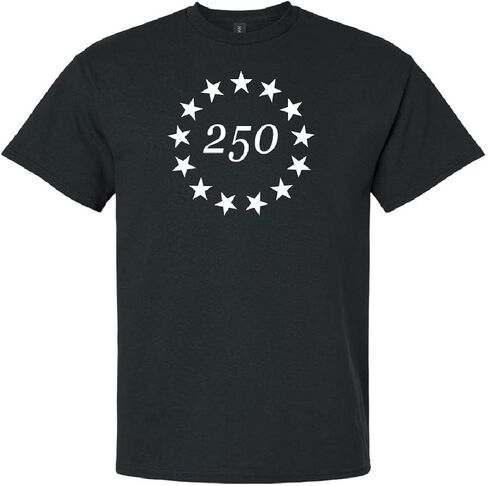 250 Anniversary USA T Shirt Betsy Ross Flag Shirts for Men 100% Cotton in Saudi Arabia