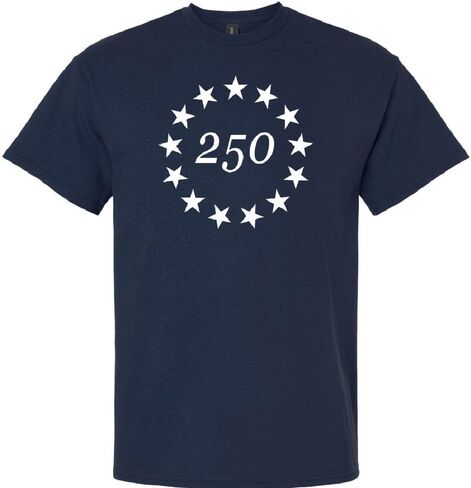 250 Anniversary USA T Shirt Betsy Ross Flag Shirts for Men 100% Cotton in Saudi Arabia