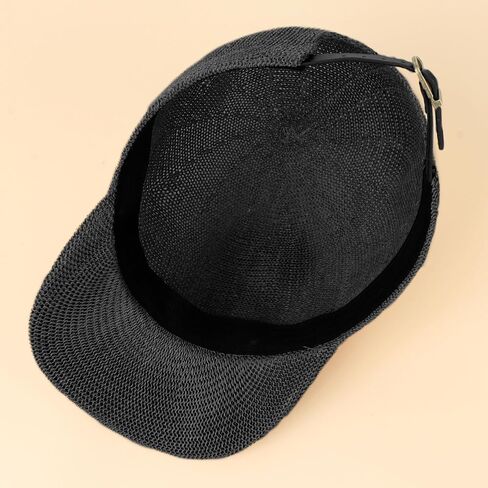 Unisex Adults Paper-Blended Fabric Woven Visor Sunhat Summer Baseball Cap in Saudi Arabia