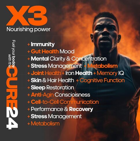 Bovine Colostrum X3 Supplement Powder for Humans, 100% Pure Whole Natural Grass Fed Superfood, High IgG, Plus Probiotic & Prebiotic, Unflavored, Made in USA (Peach Mango) in Saudi Arabia