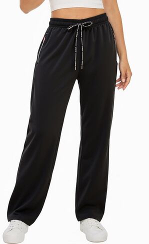 Women's Wide Leg Pants Casual Loose Fit Drawstring Elastic Waist Soft Breathable Fabric in Kuwait