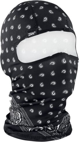 Zan® Polyester Balaclava Black Paisley, Shiesty in Kuwait