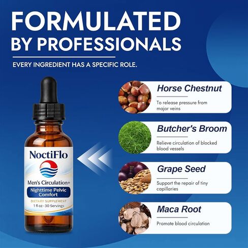 Noctiflo Flow Support Drops for Men, 1 fl oz in Saudi Arabia
