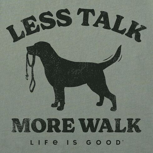 Life is Good. Men's Less Talk More Walk Long Sleeve Crusher Tee in Kuwait