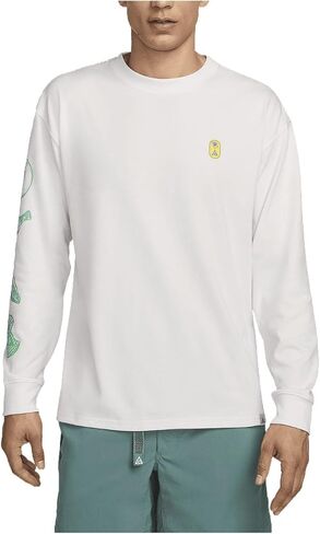 تيشيرت Dri-FIT طويل الأكمام للرجال من Nike ACG (أبيض القمة، FV3488-121) مقاس كبير in Kuwait