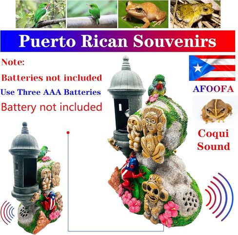 Limited Edition Puerto Rico Souvenirs, El Morro Garita Lamp with Coqui Sound & Boricua Taíno Zemis Atabey, Yúcahu, Behique, Moon Goddess, Puerto Rican Tody & Puerto Rican Indoor Figurine Lamps in Kuwait