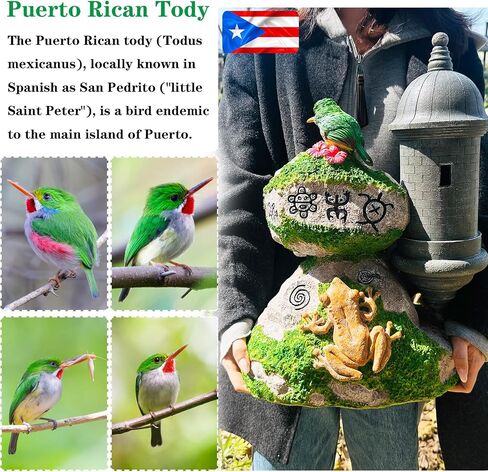 Limited Edition Puerto Rico Souvenirs, El Morro Garita Lamp with Coqui Sound & Boricua Taíno Zemis Atabey, Yúcahu, Behique, Moon Goddess, Puerto Rican Tody & Puerto Rican Indoor Figurine Lamps in Kuwait