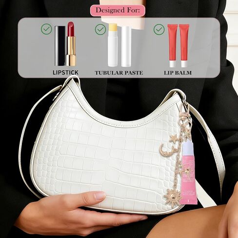 3 Pcs Lip Gloss Keychain for Summer Fridays Lip Balm Portable Lipgloss Keychain Cap for Women in Kuwait