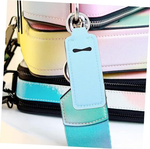 24 Pcs Lipstick Holder Keychains Bulk chapstick holder bulk Lip Balm Holder Keychain Lip Gloss keychain Women Christmas Stocking Gift(12 Colors) in Saudi Arabia
