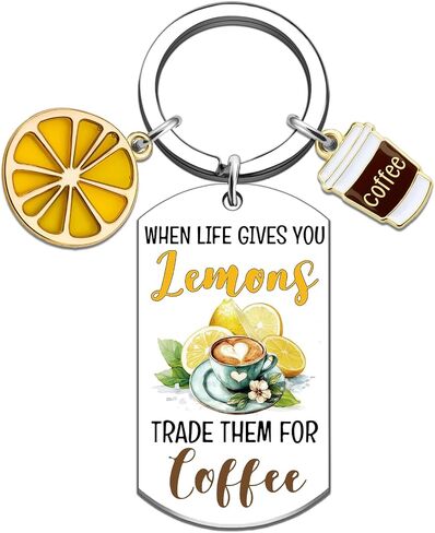 Lemon Gifts for Women Funny Lemon Accessories Keychains Lemons Themed Gift for Womens Sister Mom Friend Coworker Birthday Anniversary Graduation Lemons Jewelry Keyring in Saudi Arabia