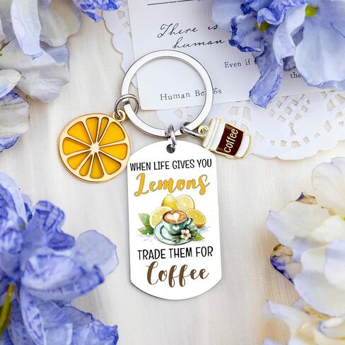 Lemon Gifts for Women Funny Lemon Accessories Keychains Lemons Themed Gift for Womens Sister Mom Friend Coworker Birthday Anniversary Graduation Lemons Jewelry Keyring in Saudi Arabia