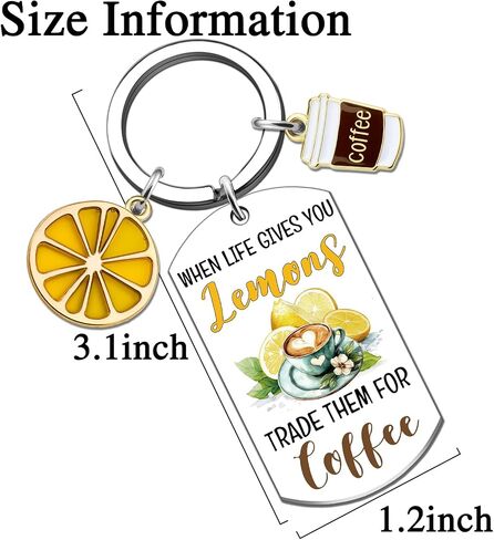 Lemon Gifts for Women Funny Lemon Accessories Keychains Lemons Themed Gift for Womens Sister Mom Friend Coworker Birthday Anniversary Graduation Lemons Jewelry Keyring in Saudi Arabia
