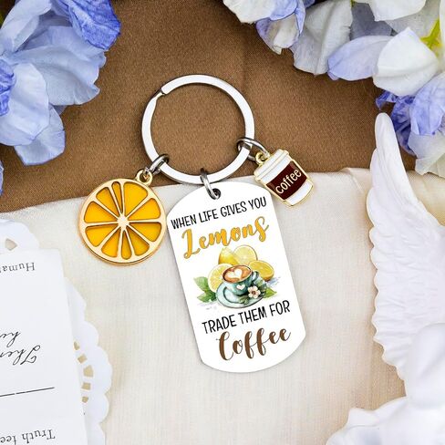 Lemon Gifts for Women Funny Lemon Accessories Keychains Lemons Themed Gift for Womens Sister Mom Friend Coworker Birthday Anniversary Graduation Lemons Jewelry Keyring in Saudi Arabia