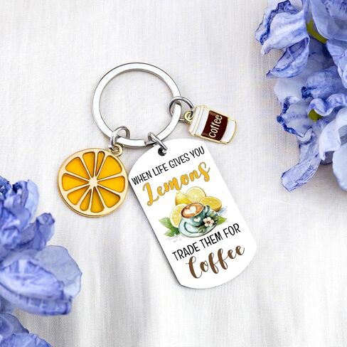 Lemon Gifts for Women Funny Lemon Accessories Keychains Lemons Themed Gift for Womens Sister Mom Friend Coworker Birthday Anniversary Graduation Lemons Jewelry Keyring in Saudi Arabia