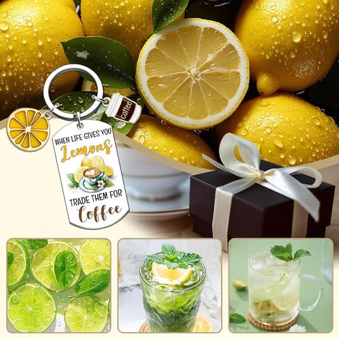 Lemon Gifts for Women Funny Lemon Accessories Keychains Lemons Themed Gift for Womens Sister Mom Friend Coworker Birthday Anniversary Graduation Lemons Jewelry Keyring in Saudi Arabia