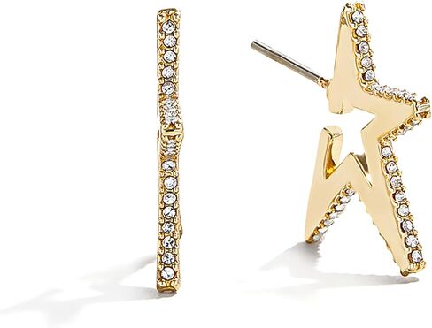 BaubleBar Roxy Statement Star Earrings, Gold-Plated/Pavé in Kuwait